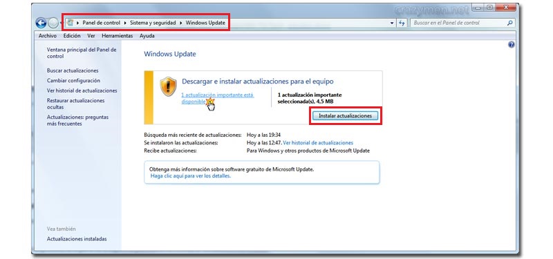Descargar-instalar-nuevas-actualizaciones-Windows-Update